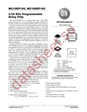 MC10EP195FA datasheet  